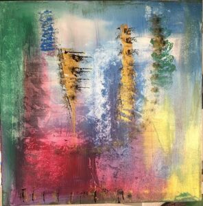 457. Abstrakt 60X60 - Pris 2000,-